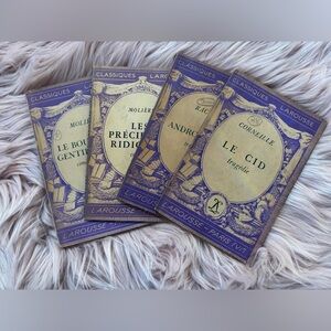 Vintage French Classic Books Set of 4 Books